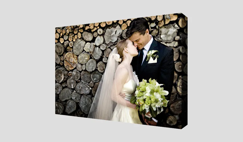 Two printed canvas photos